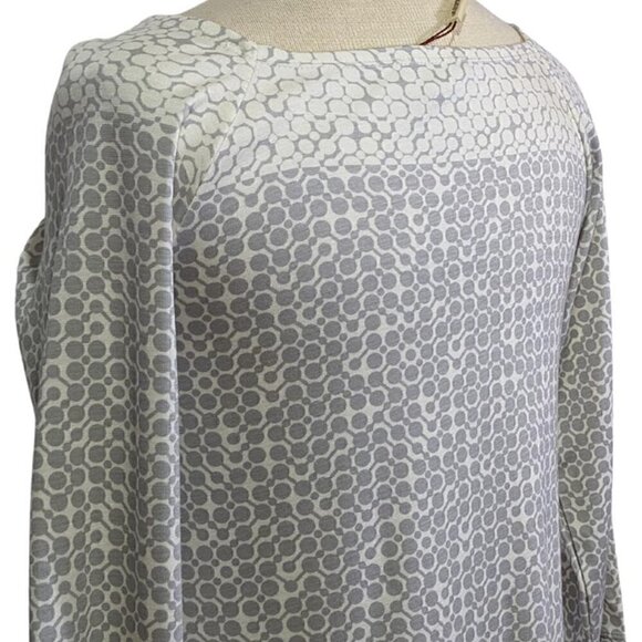 NEW Max Studio Dress Womens Small Knee Length 3/4 Sleeve Gray Geometric Print - Picture 5 of 12